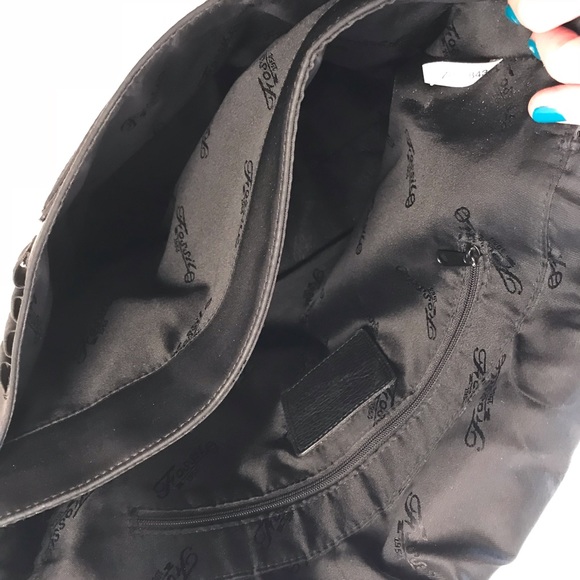 Fossil Black Leather Messenger Bag - Picture 2 of 7